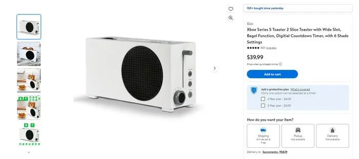 不太正经的游戏外设——Xbox Series S 烤面包机上架