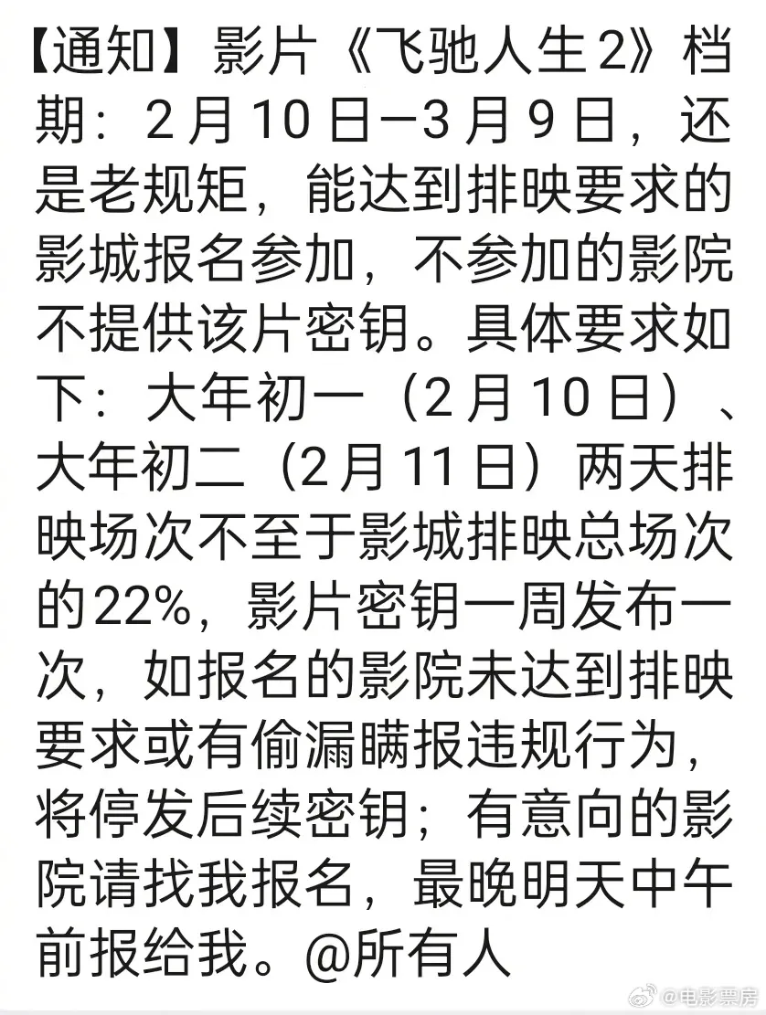 上映6天！又一部影片宣布退出春节档