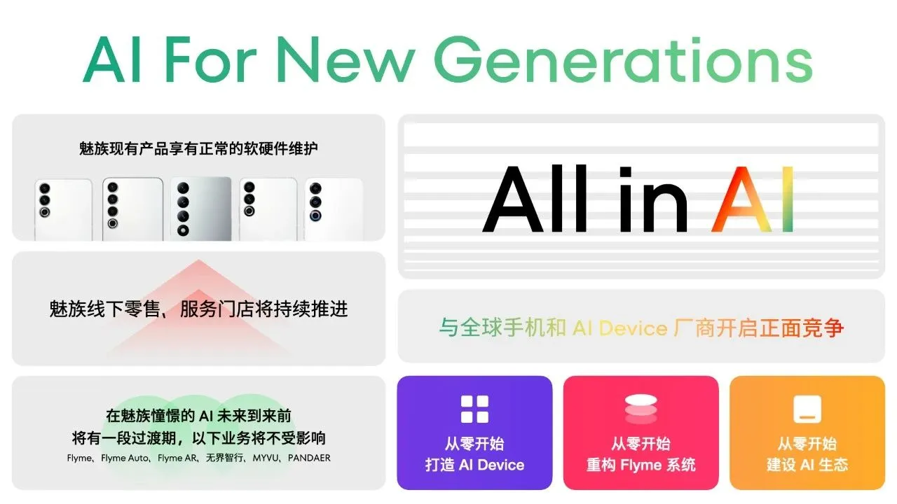 魅族转型AI领域，前高管李楠表示欣慰：不换赛道，难有前途