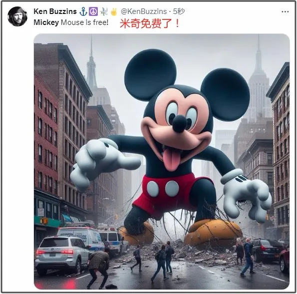 米老鼠变杀人魔？丢了版权的米奇被疯狂恶搞，连迪士尼也管不了
