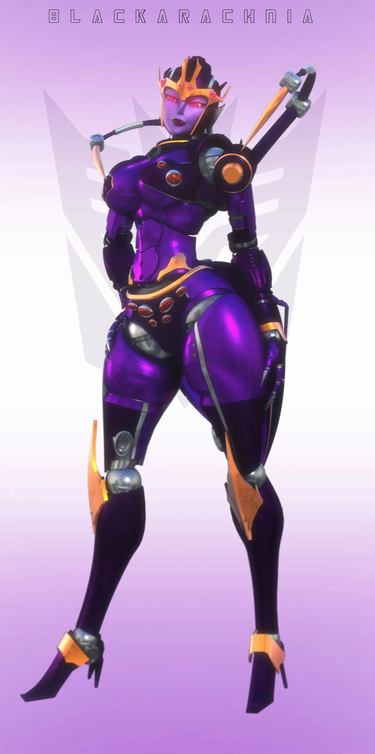 变形金刚女性角色插画合集，大黄蜂也变成了女性