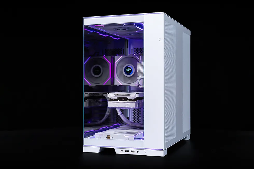 全面可视化，联力 O11D EVO RGB & TL LCD 积木风扇装机展示