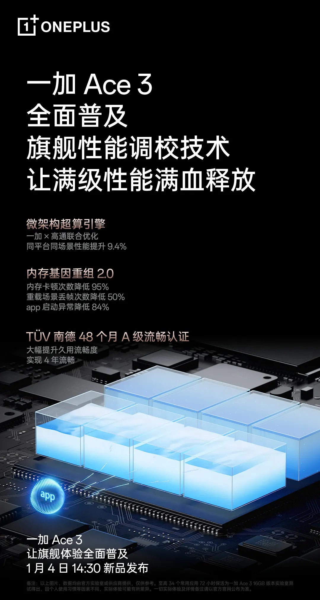 一加 Ace 3 手机号称“同档性能新标杆”