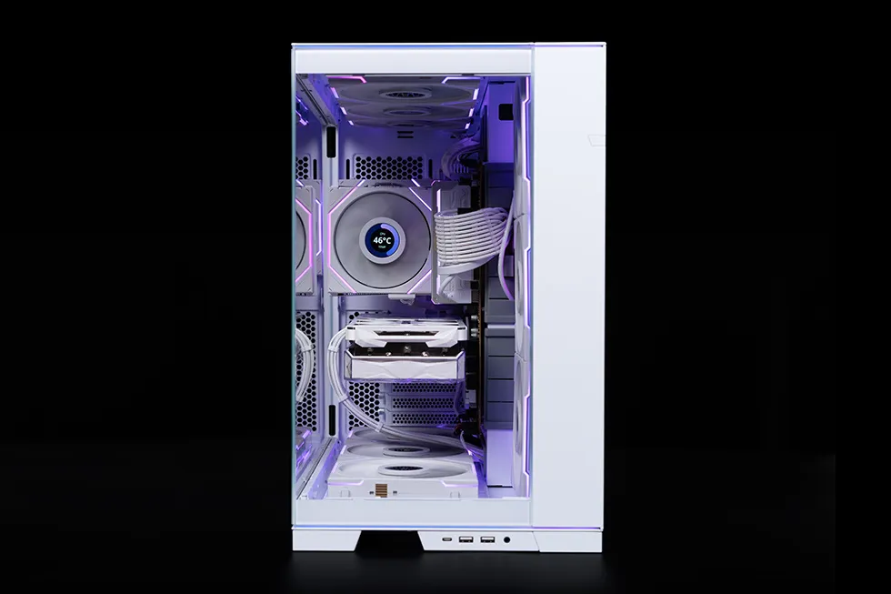 全面可视化，联力 O11D EVO RGB & TL LCD 积木风扇装机展示