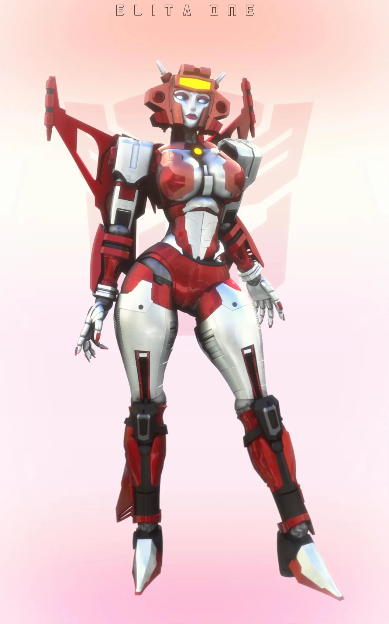 变形金刚女性角色插画合集，大黄蜂也变成了女性