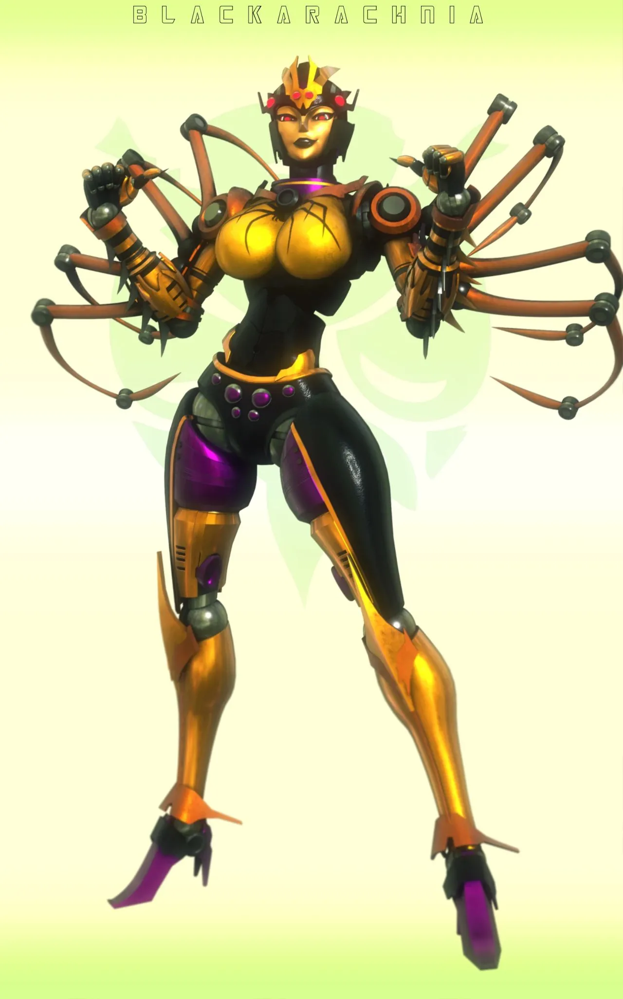 变形金刚女性角色插画合集，大黄蜂也变成了女性