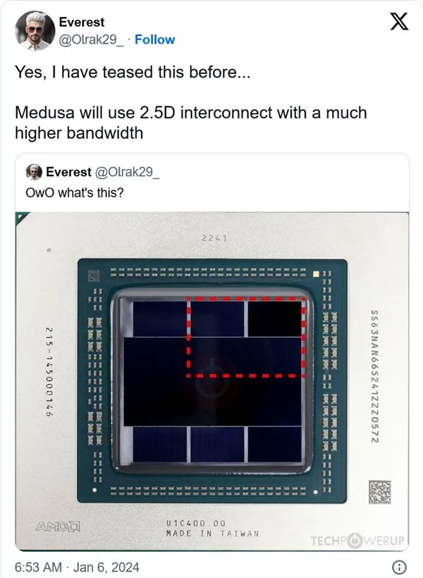 AMD Zen 6首曝光：采用带宽更高的2.5D互连技术 性能更强
