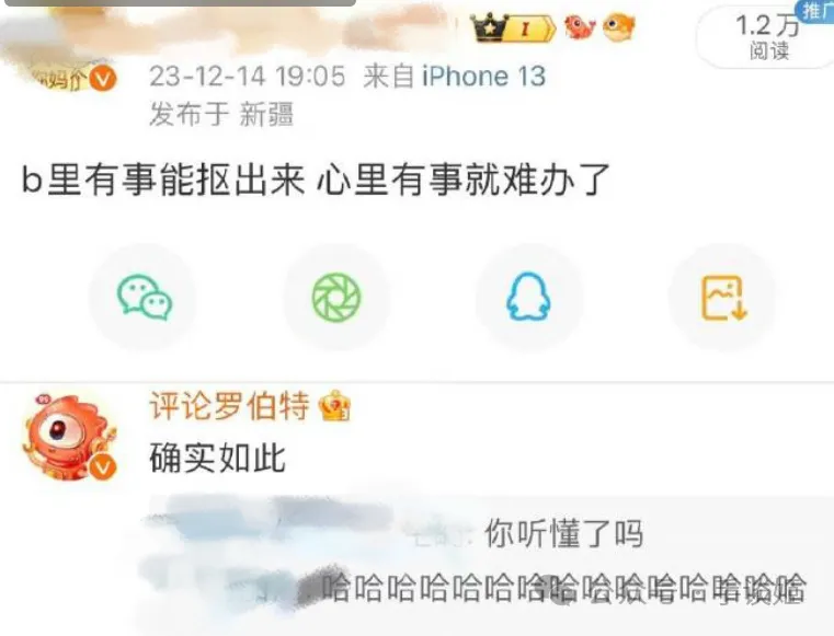 微博上比“来去之间”还要狂的狂人，名叫“评论罗伯特”