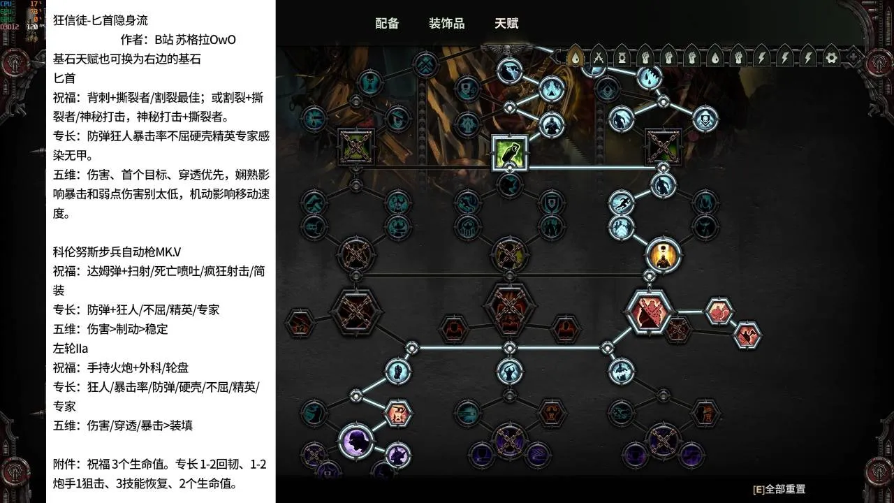 【战锤40K暗潮】全职业常用配装玩法详细攻略