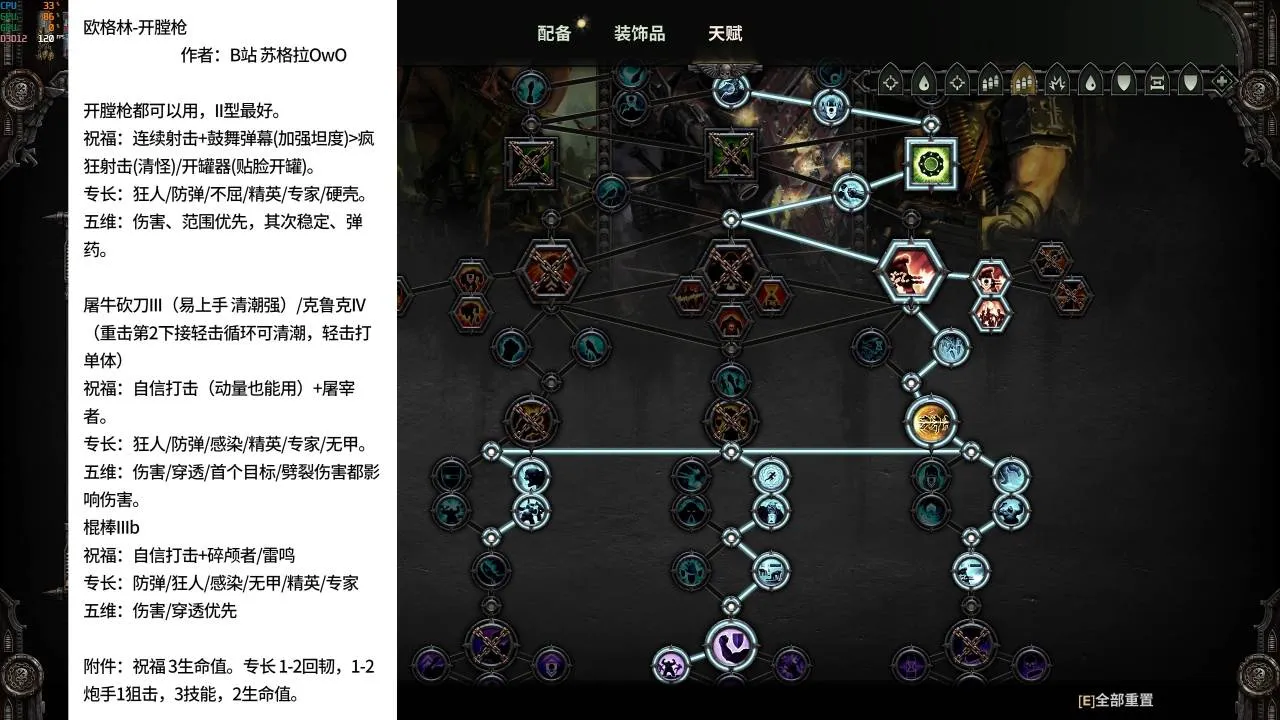 【战锤40K暗潮】全职业常用配装玩法详细攻略