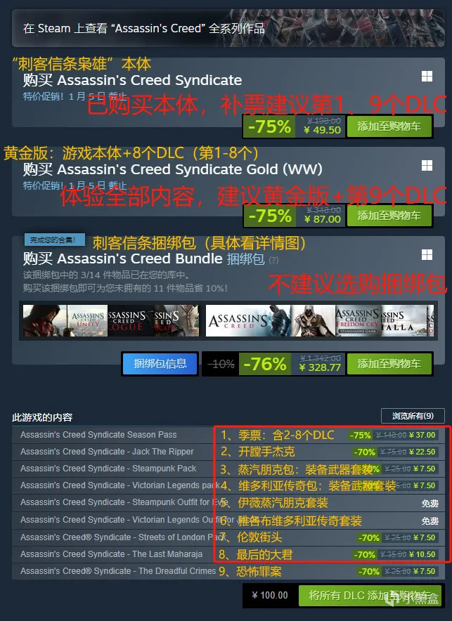 游戏购买指南系列——刺客信条系列
