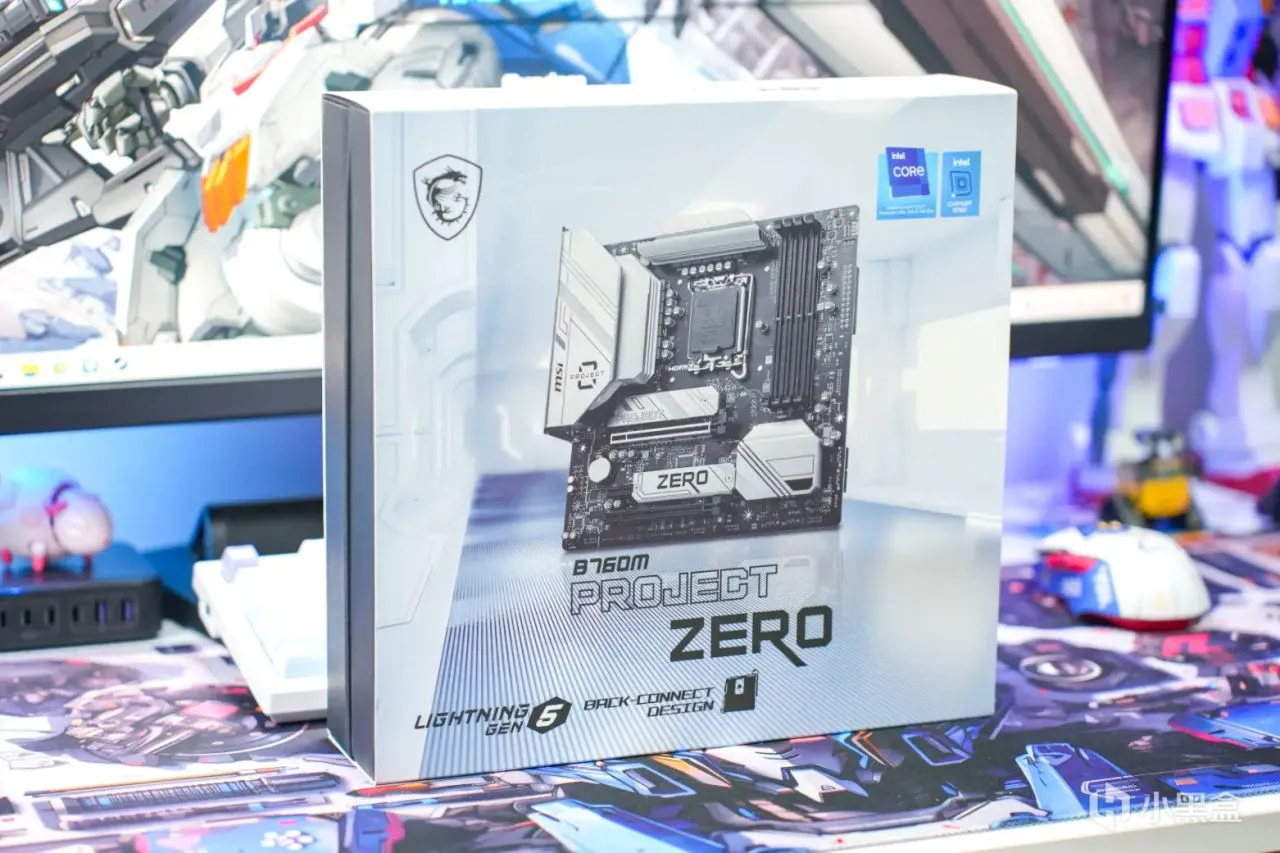 背插+纯白的战术信仰！微星B760M PROJECT ZERO+白刃机箱装机实测