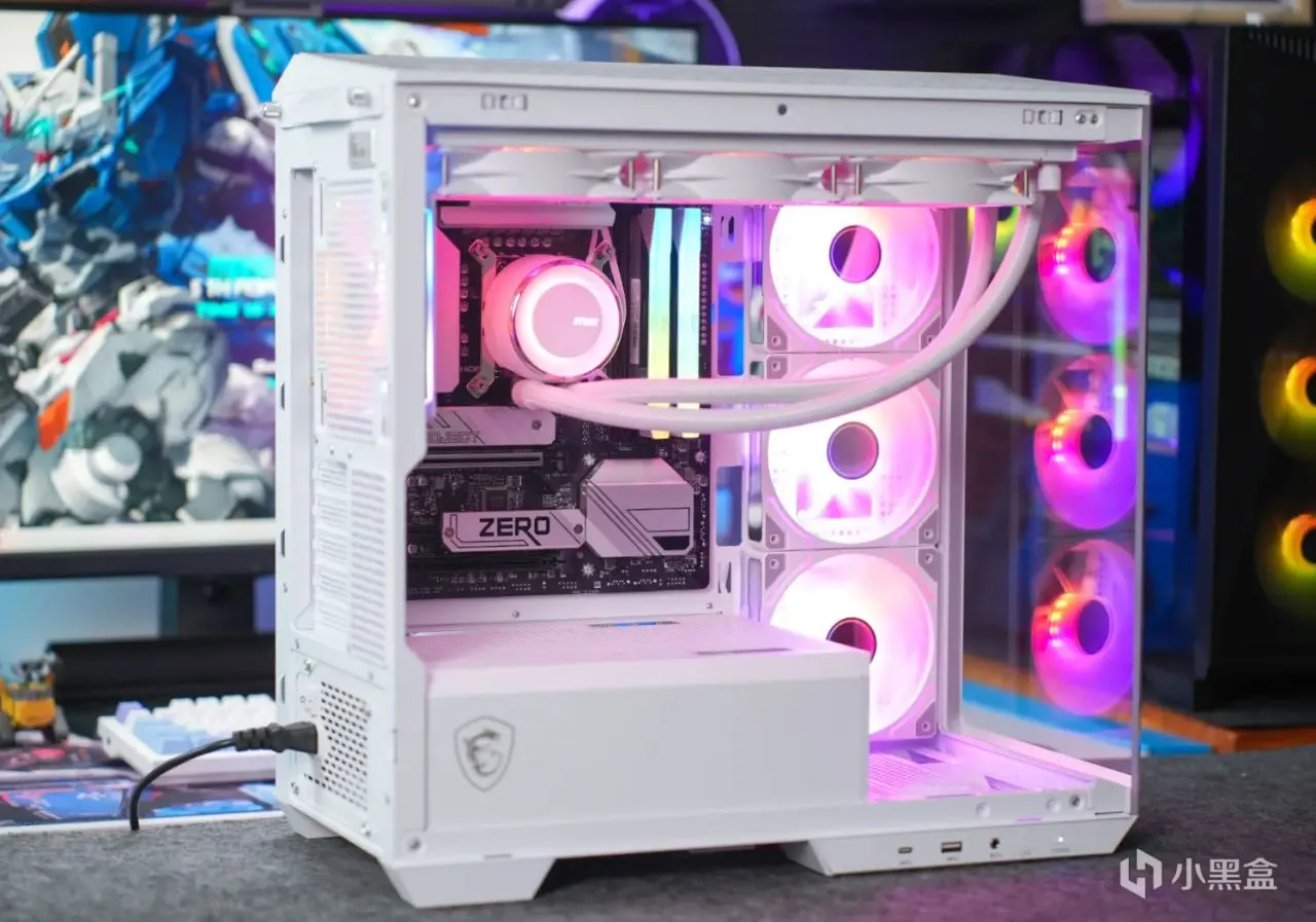 背插+纯白的战术信仰！微星B760M PROJECT ZERO+白刃机箱装机实测