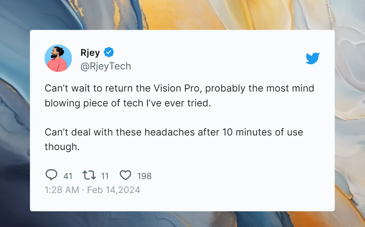 苹果Vision Pro的买家开始退货了