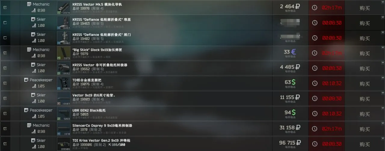 《逃离塔科夫》枪匠任务9-13